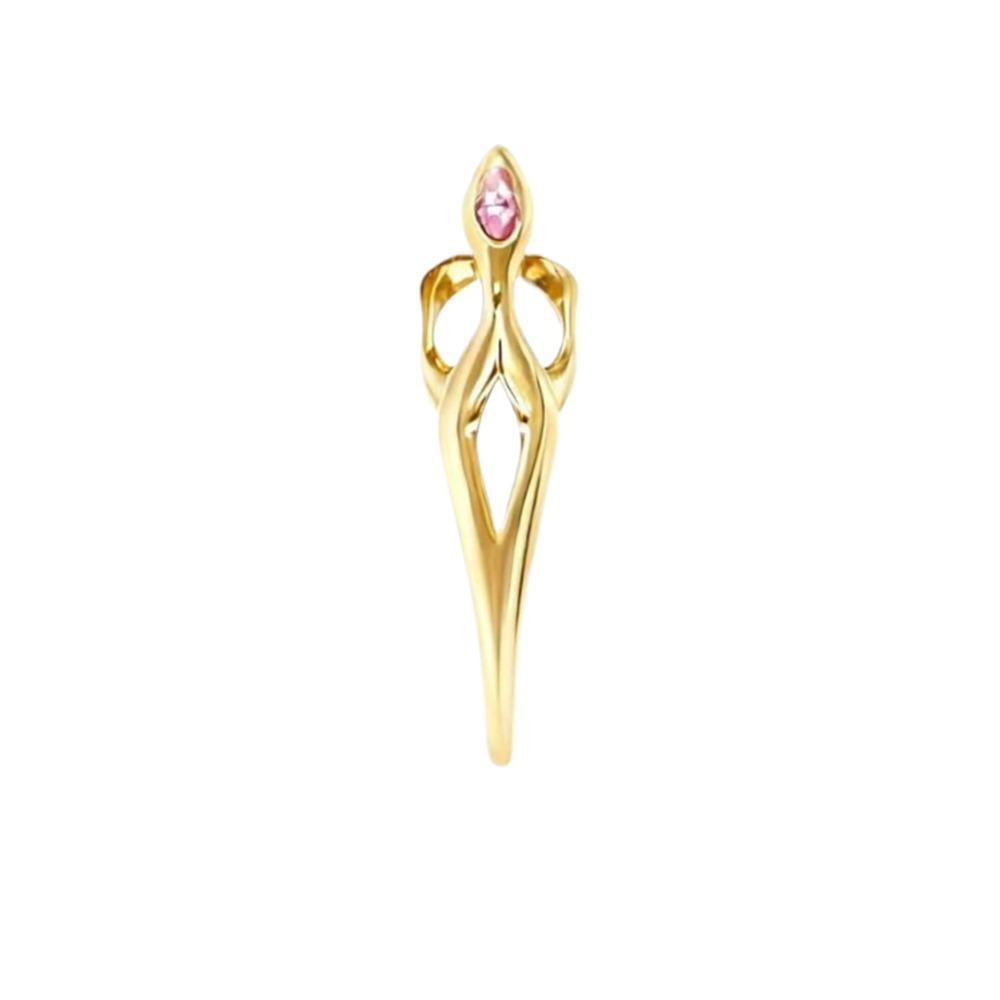 

Punk Style Claw Nail Rings Dark Aesthetic Neutral Ring Fingertip Ring Subcultural Fashion золотий