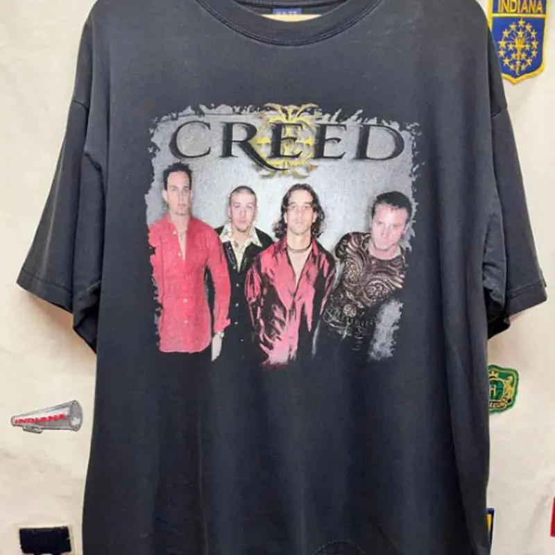 Vtg s Creed HuT-shirt unisex con banda in argilla tee