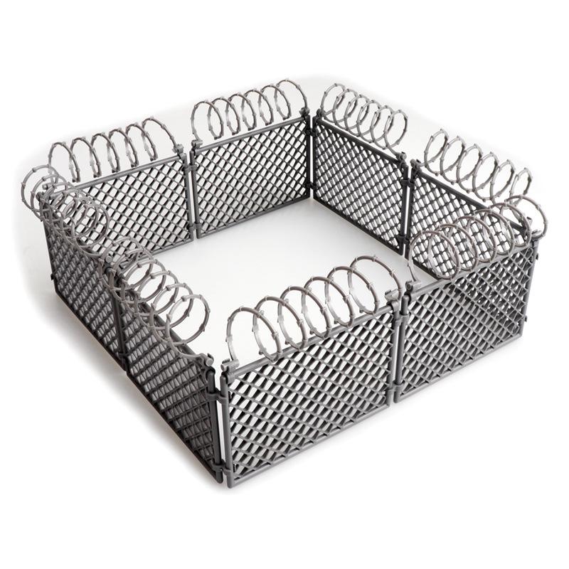 CrossMOC Military Wall Fence & War Scene Building Blocks Set