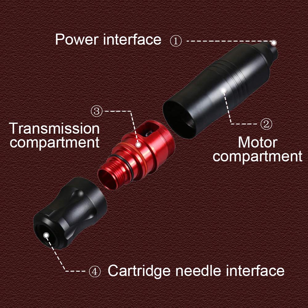 Complete Tattoo Machine Kit Set Tattoo Pen Kit with Wireless Tattoo Transfer Machine Cartridge Tattoo Needles Tattoo Kits