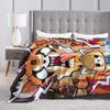 Aggretsuko Blankets  Super Warm Novelty Plush Bedding Throws For Boy Girl Couch Chair Sofa Bed Flannel Bedspread Bed Cover
