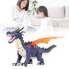 Electric Walking Dinosaur Toy Kid Home Funny Sound Light Dragon Toy with Simulated Flame Spray