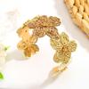 Colorful Woven Flower Bangle Vintage Hand Ring Retro Raffia Grass Bracelet  Gift