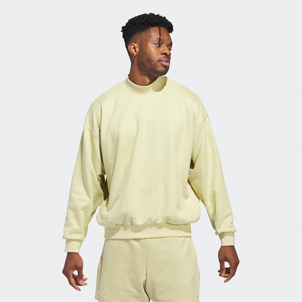 Adidas Semišová mikina Halo Gold Unisex Streetwear IN7706