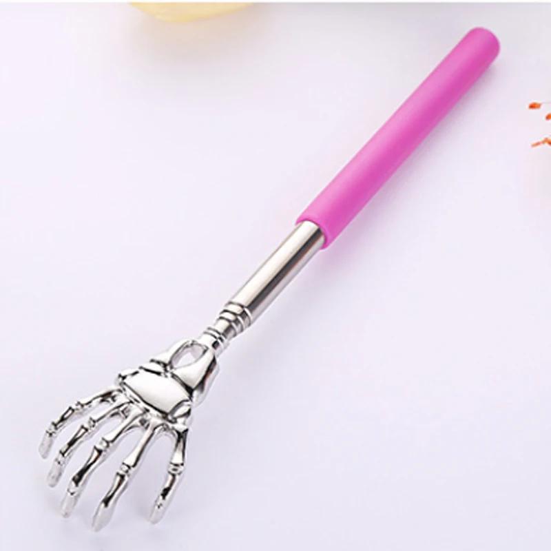 Stainless Steel Retractable Back Scratcher Telescopic Massager Long Handle Body Scratching Massage Extendable Telescoping Itch