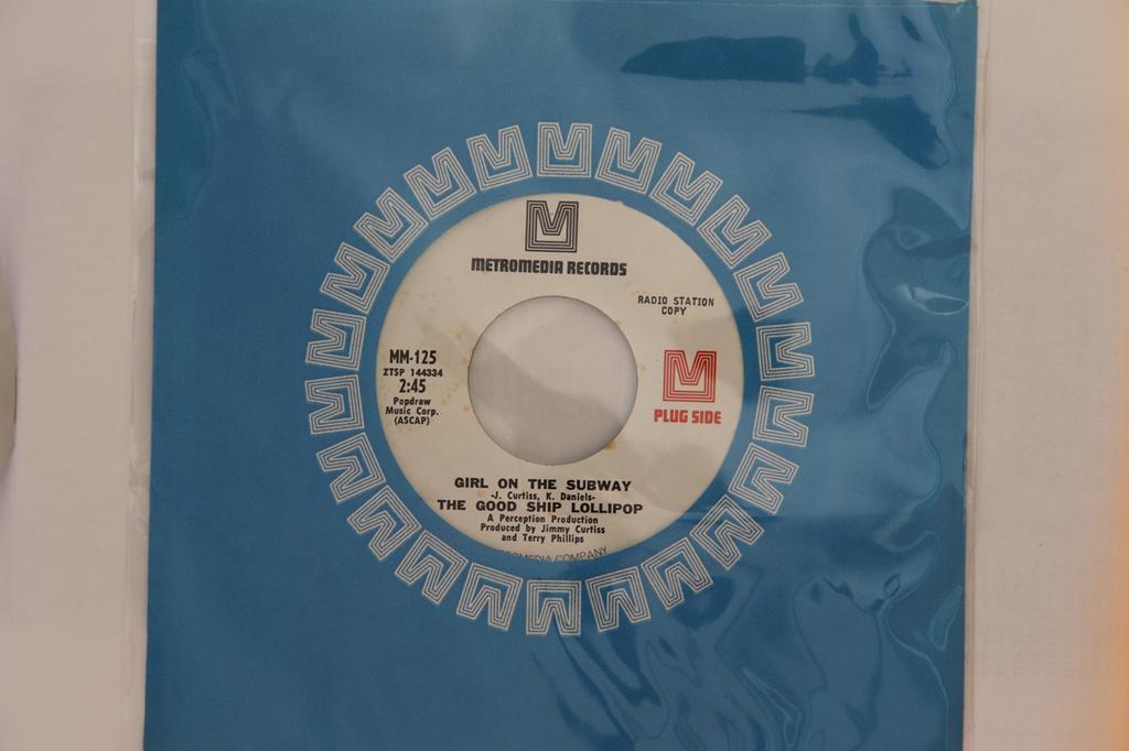 7inch Record GOOD SHIP LOLLIPOP - Girl On The Subway MM125 Metromedia Reco 1969 US Rock Used