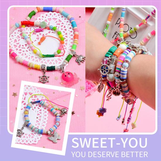 

1 Комплект Модные изысканные чешские глиняные бусины Круглый браслет для магазина A