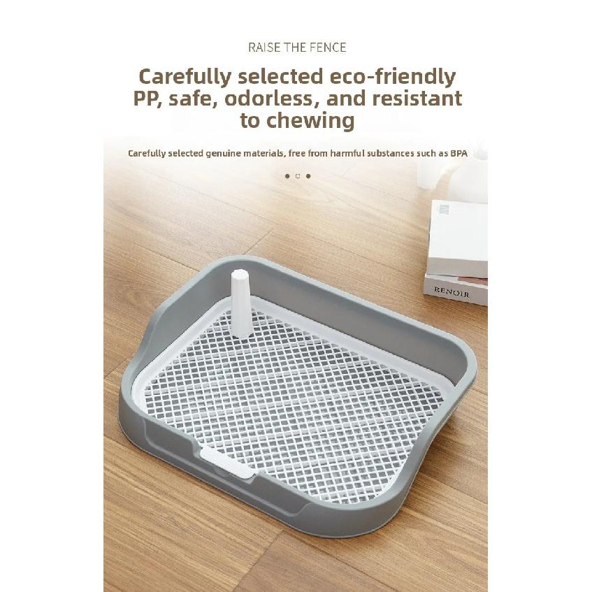 Grid Dog Toilet Anti‑Splashing Pet Potty Tray Small Medium Large Dogs