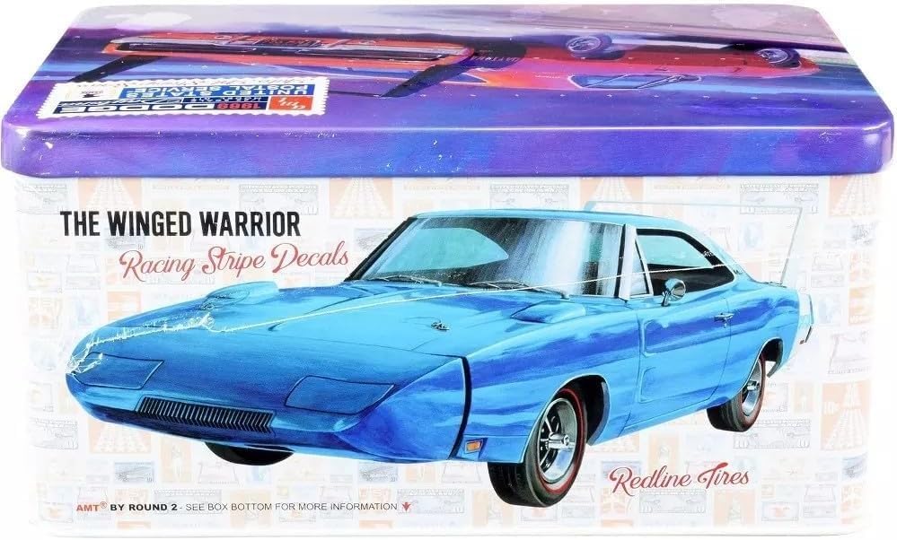 AMT 1/25 1969 Dodge Charger Daytona Auto Art Stamp Series Plastic Model AMT1232