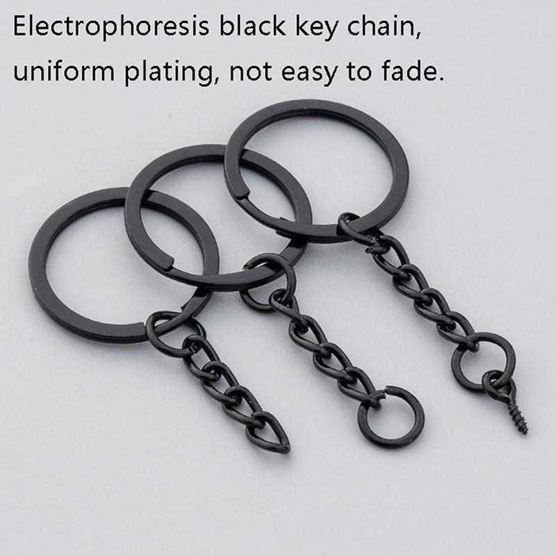 10Pcs Black 25Mm 30Mm Lobster Chain Key Chain Bag Diy Jewelry Making Accessories