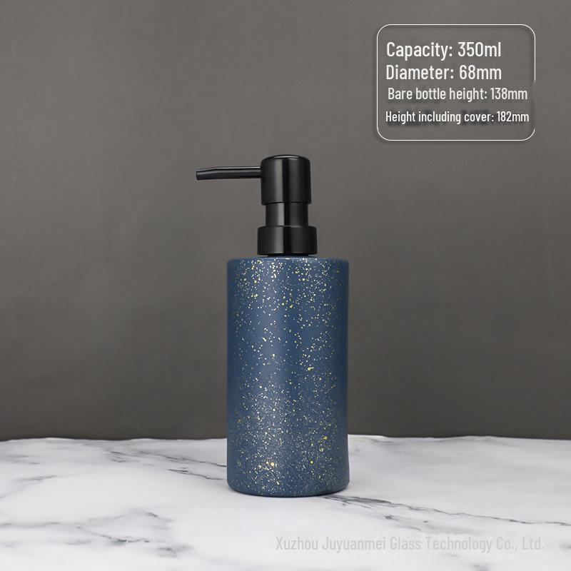 Nordic Style Glass Lotion & Soap Bottle for Home, Hand Sanitizer, and Hotel Shower Gel