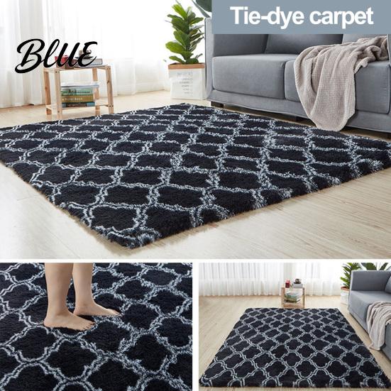 Tie Dye Rug Fluffy Plush Ripple Geometric Area Water Shaggy Tie-Dye Super Soft Modern Non-slip