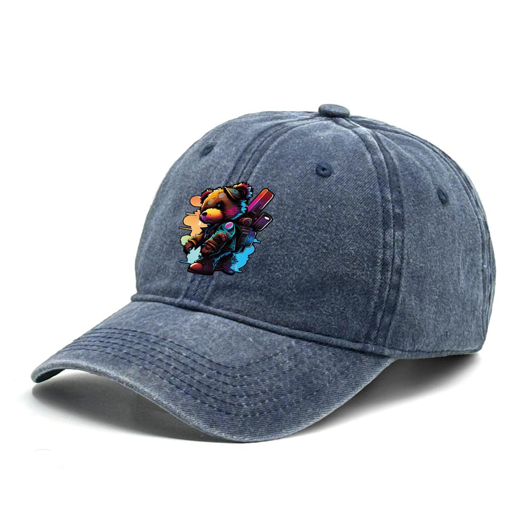 Cool Street Bears Snapback Baseball Cap Unisex Caps For Man Non-Stretch Fabric Stylish Adjustable Caps Perfect For Travelling