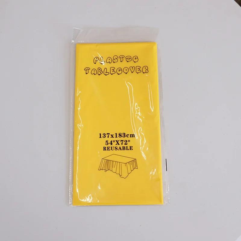 1 Stück Wiederverwendbare Tischdecken BPA-freier Kunststoff 54 x 72 Zoll Tischdecke für Partys Picknick Camping Outdoor Einweg