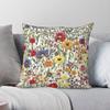 Cottagecore Wildflowers Pillowcase Polyester Linen Velvet Creative Zip Decor Pillow Case Room Cushion Case