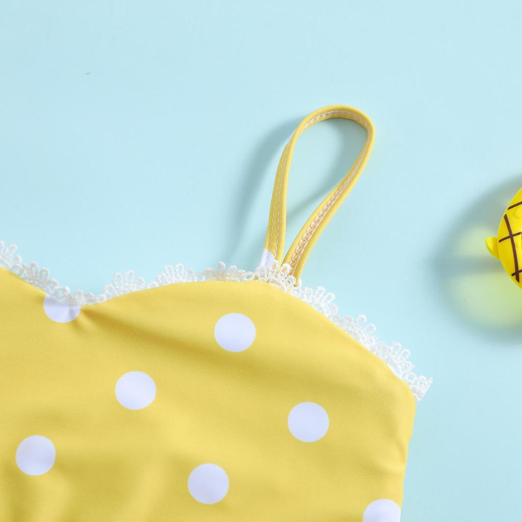 Polka Dot Halter Bikini for Girls - Two-Piece Swimsuit Set