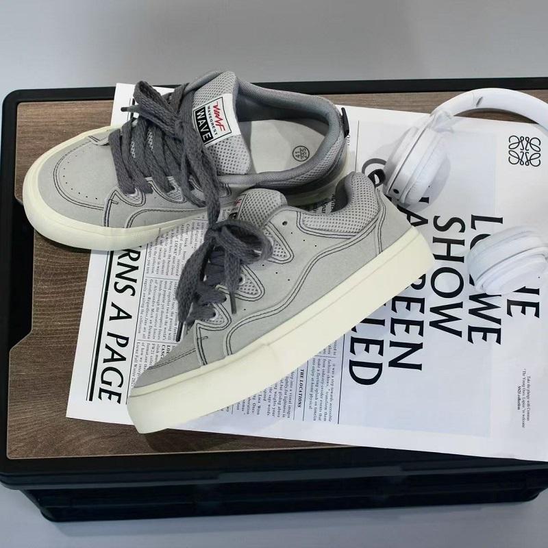 Sub New Bread Shoes Tide Skateboard Shoes Niche Design Hong Kong Style Angola Red