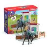 Horse Box Lisa and Storm, Horse Figurine and Accessories, SCHLEICH 42709 Horse Club, Ages 5 and Up