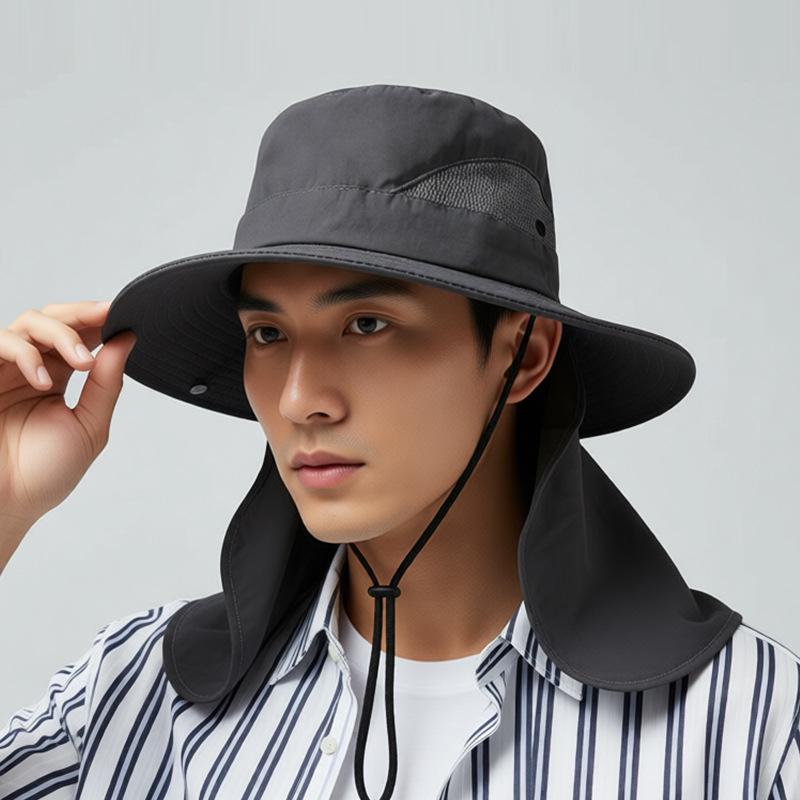 Outdoor Shawl Breathable Fisherman Hat Travel Camping Fishing Sun Hat