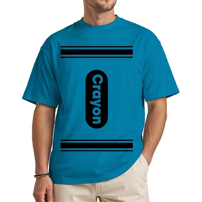 Funny Crayon Halloween Shirt, Unisex Costume T-Shirt for Adults and Teens