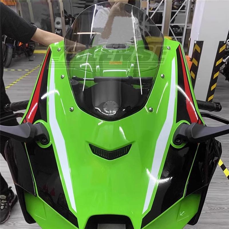 Motorcycle Windscreen Wind Deflector Fairing Windshield Front Flyscreen Fit For ZX-10RR ZX10R ZX-10R Motor Accessories