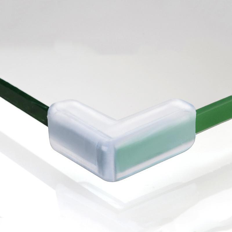 4 peças Almofadas de Proteção de Canto de Mesa Anticolisão Mesa de Centro Canto de Móvel de Vidro Capa Protetora de Silicone Transparente