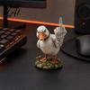 Sophisticated Ornament Designs Middle Finger Duck Figurine Angry Ornament Resin Statue for