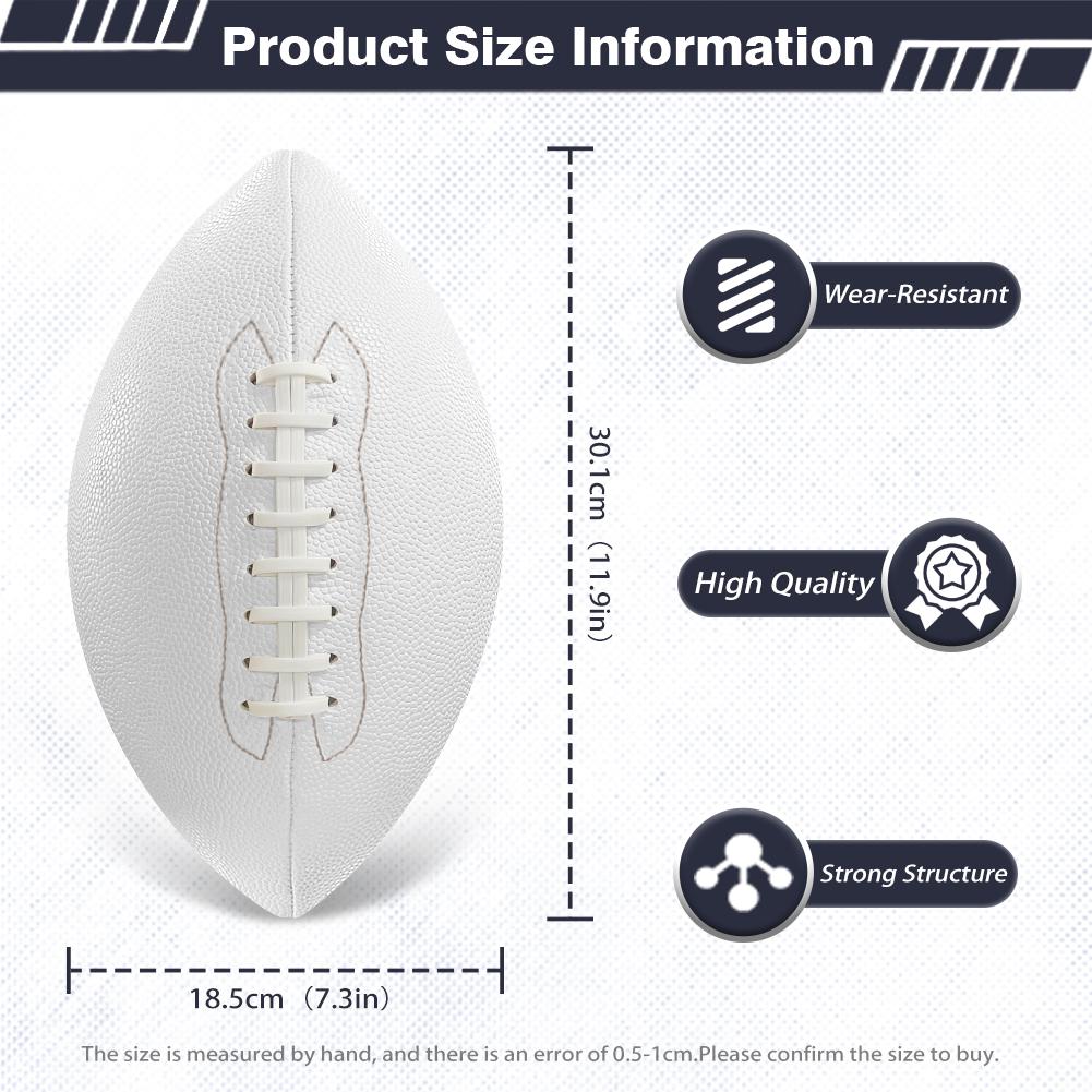 Color American Football Rugby Non-Slip Leather Rubber Adult Youth Sports Ball Training Game Custom Pattern Color Rugby Ball