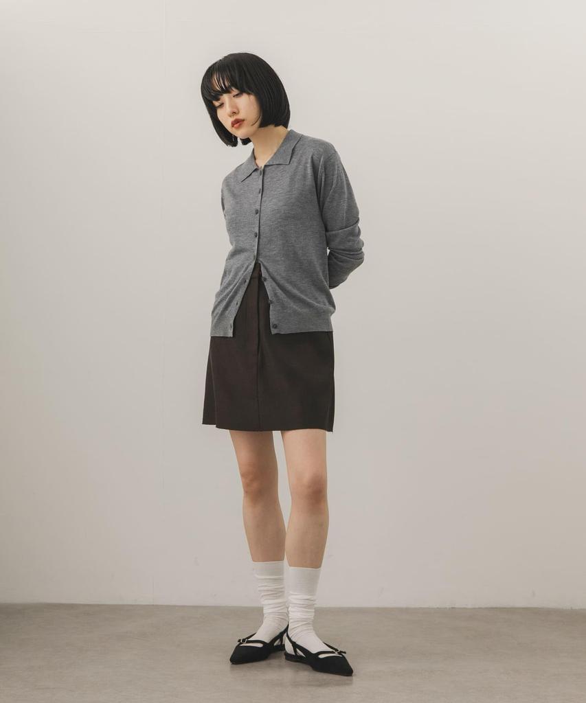 Mini Dark One Size [KBF] Skirt, Cut-off Skirt, Women's KB26330-2051090, Brown,