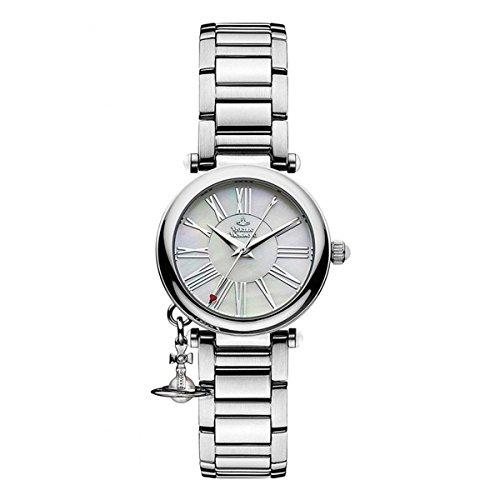 

Vivienne Westwood Women s Orb Charm Shell Dial Silver Stainless Steel Watch VV006PSLSL [Parallel Import]