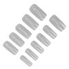 500pcs Nail Tip Professional Home Salon Portable DIY Transparent Fake False Nail Set Accessory for Women