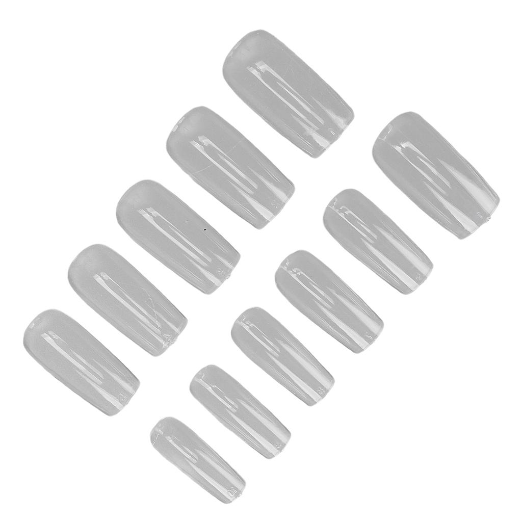 500pcs Nail Tip Professional Home Salon Portable DIY Transparent Fake False Nail Set Accessory for Women