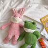 Rabbit Duck Elephant Panda Plush Cute Bunny Long Legs Frog Doll  Baby Appease Toy
