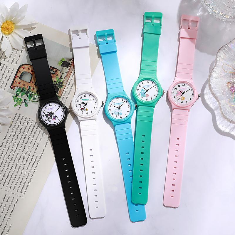 Cartoon Watch Cute Children'S Watch Quartz Watch For Primary And Secondary School Students Exam Watch Silent Pointer