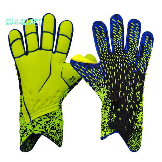 1 Pair Soccer Goalie Gloves Wear-resistant Impact Resistant Non-slip Texture Breathable Strong Grip Goalkeeper Gloves Goalie Gloves Sports Supplies