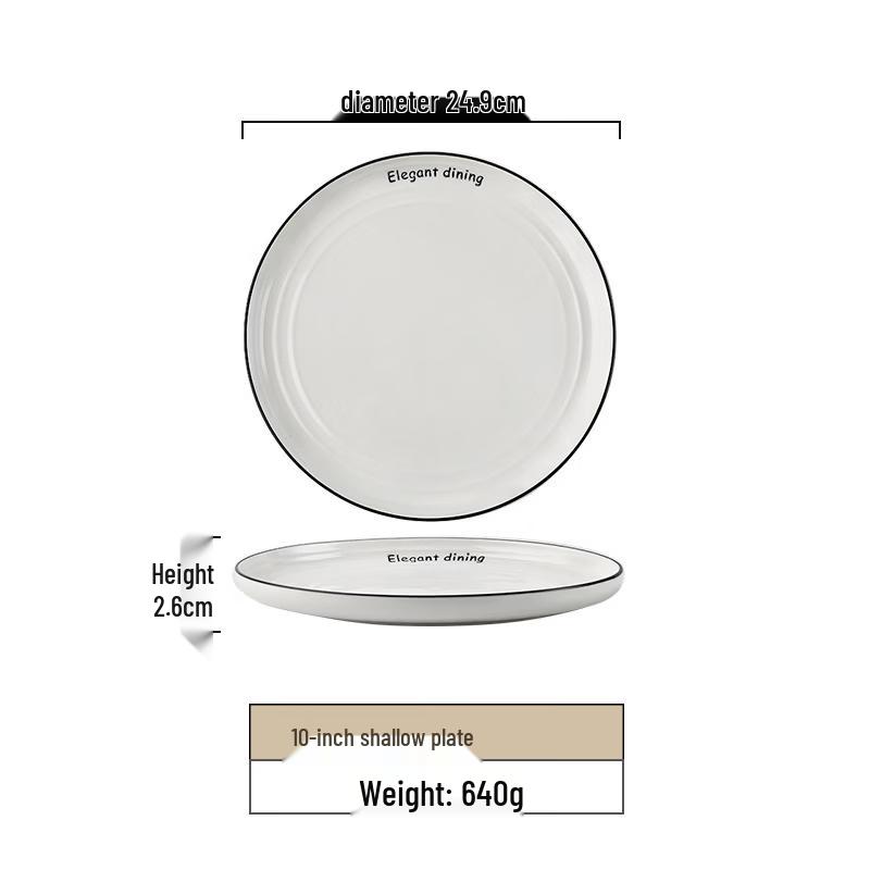 

Nordic Ins Style Bone China Divided Plate