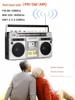 Retro Cassette Player & FM Bluetooth Speaker - Nostalgic Stereo Recorder for Outdoors