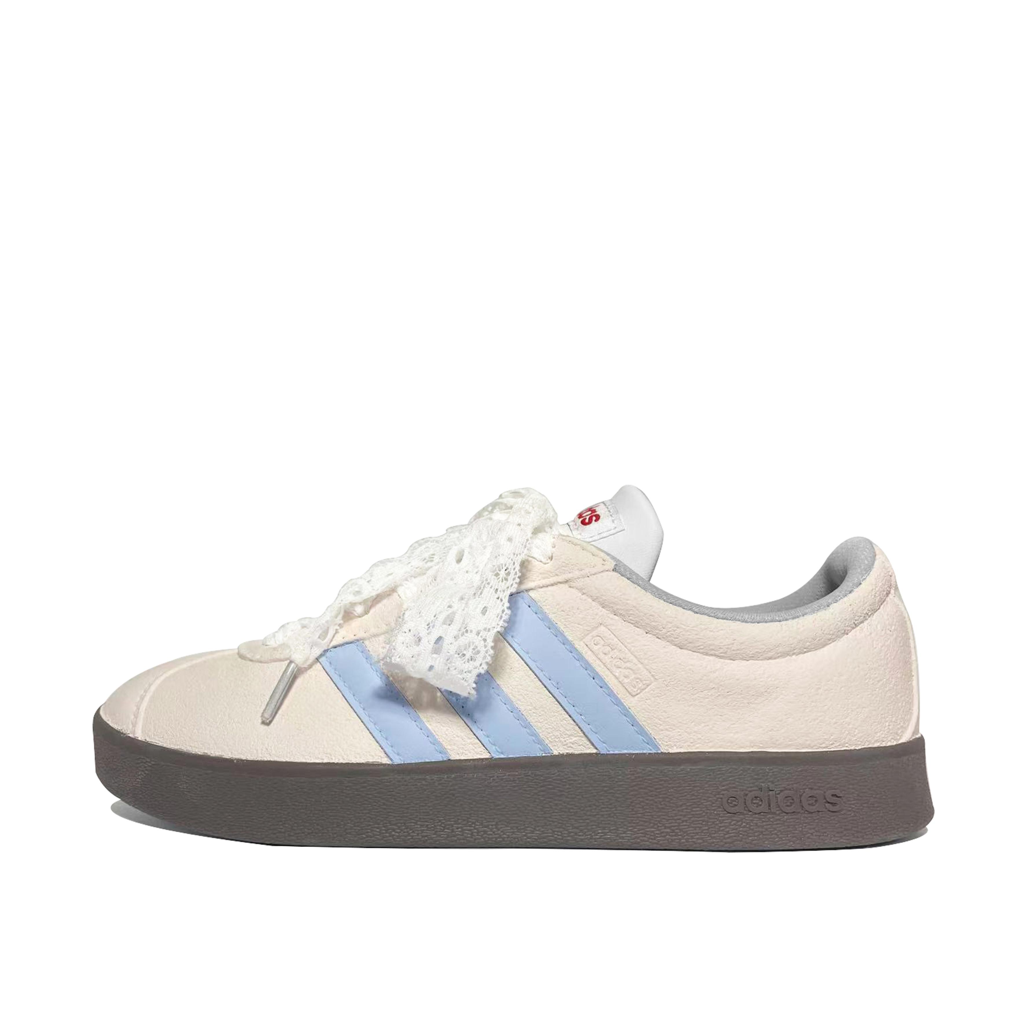 

Adidas VL COURT 2.0 Lifestyle Maris Sal Strawberry Lightweight Low top Skateboard Shoes Unisex Pink Blue HQ1802(Team847-) 35⅔