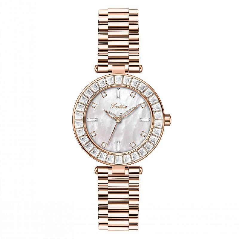 Fashion Women'S Watch Steel Belt Simple Wind Temperament Personalized Quartz Watch Trend Casual