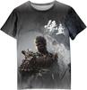 2024 Black Myth Wukong Color Printing Pattern Printing Short Sleeve T-Shirt Summer Men's and Women's Casual Versatile Fashion