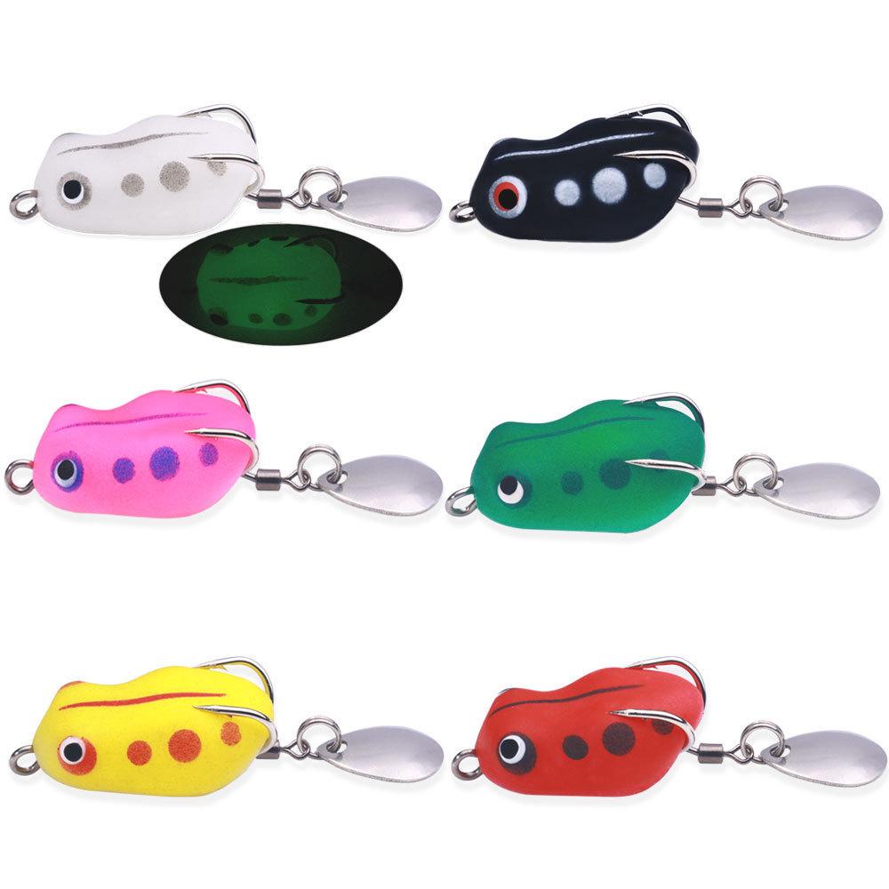 

6PCS 3cm-3.7gThunder frog, poisonous toad, reflective micro-bait, lure, artificial bait, frog soft bait, carp fishing gear 3cm-3.7g