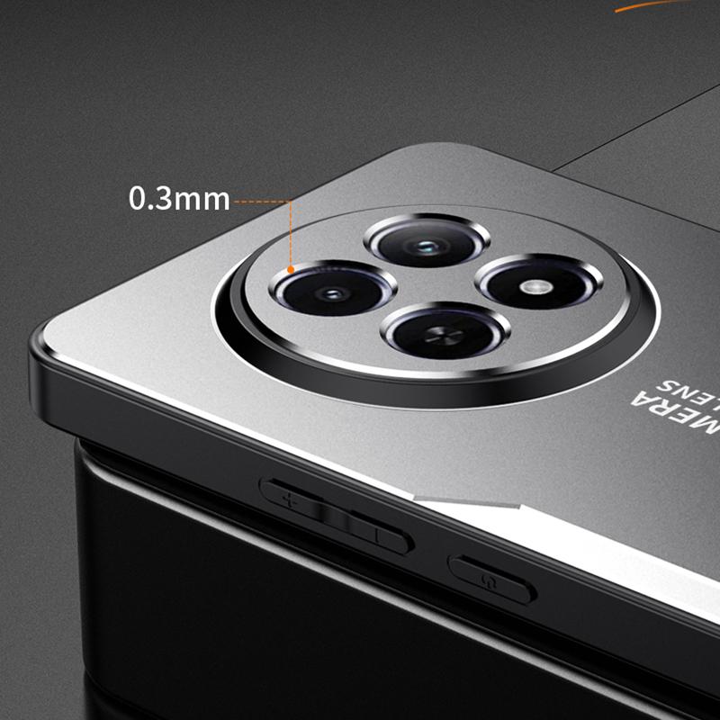Pro pouzdro Realme 12 5G Hliníková slitina+TPU+PC Tenký ochranný kryt na telefon