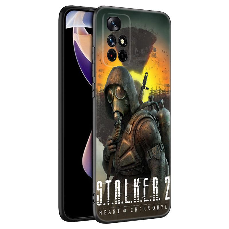 Silikonový kryt na telefon Game Stalker Clear Sky Black pro Xiaomi Redmi Note 10 11 11S 12 13 4G 8 9 11T Pro 5G Plus 8T 9S 10S 12S