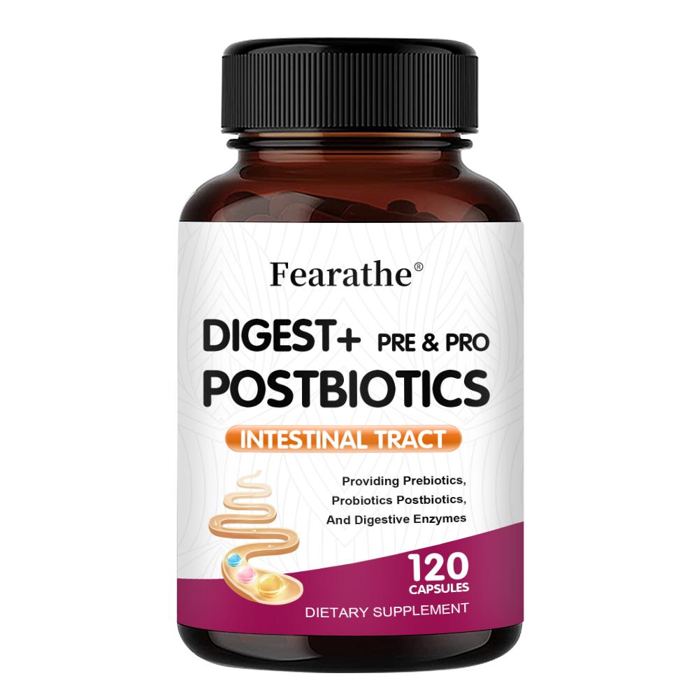 Fearathe Digest+ Pre & Probiotics Intestinal Tract Dietary Supplement 120 Capsules