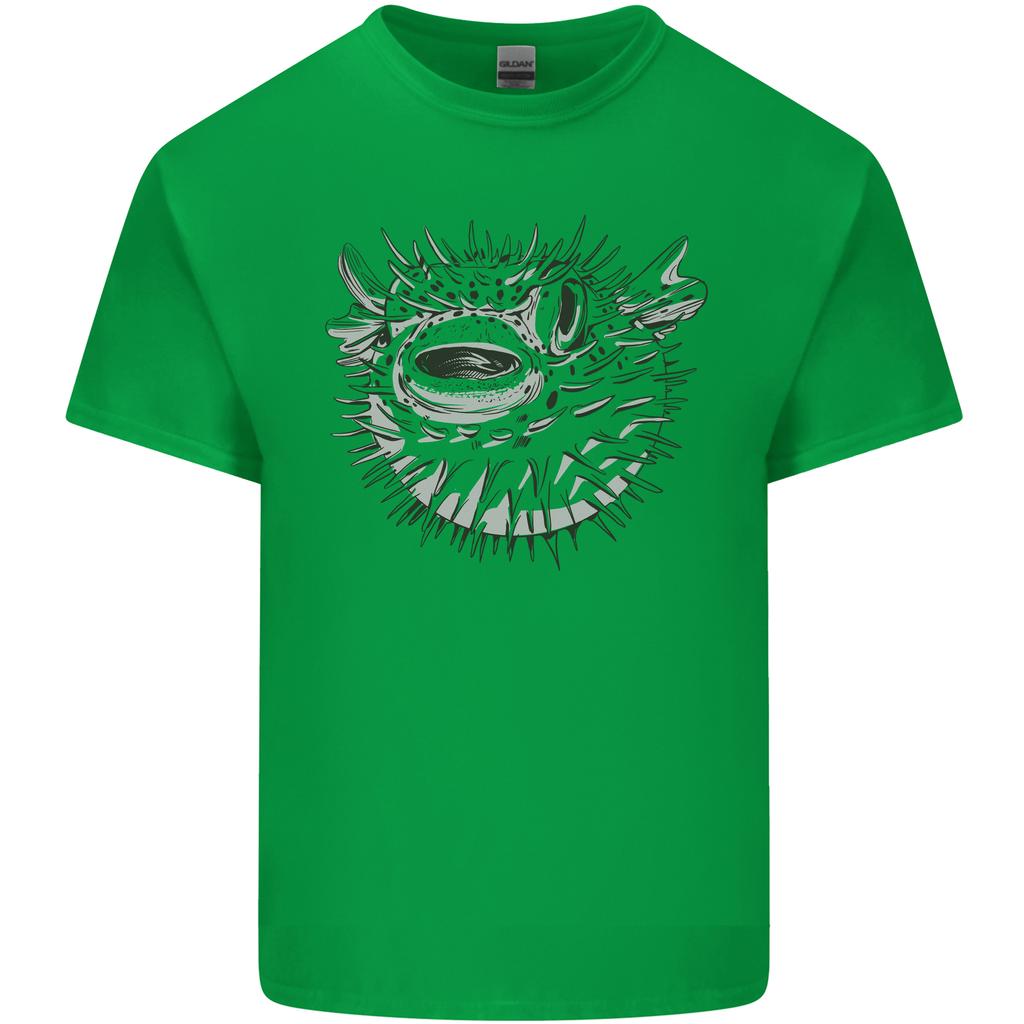 A Pufferfish Puffer Illustration Unisexs Light Cotton TShirt