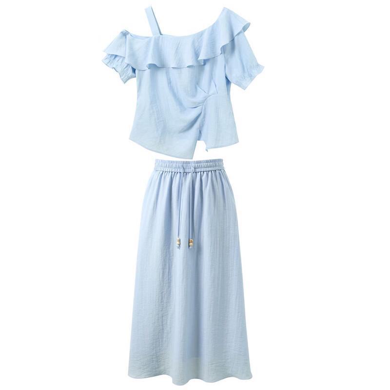 Sancai Linen Blend Plus Size Two-Piece Set