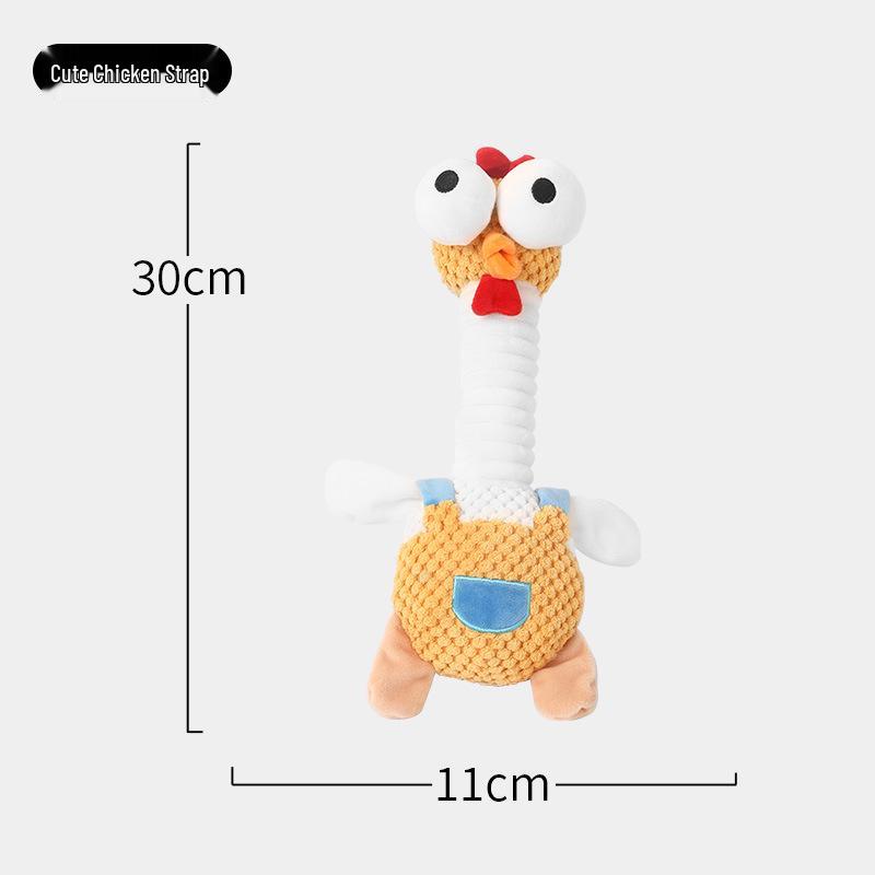 Pet Bone Simulation Chew Toy for Dogs & Cats - Squeaky, Teeth-Grinding Cotton Rope Plush