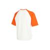 Adidas Letter Print Patchwork Contrast Training Casual Short Sleeve T-Shirt Men Tops Orange JI9820