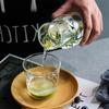 With Cup Bedside Glass Water Carafe Heat-resistant Juice Bottle Modern Drink Pitcher Living Room