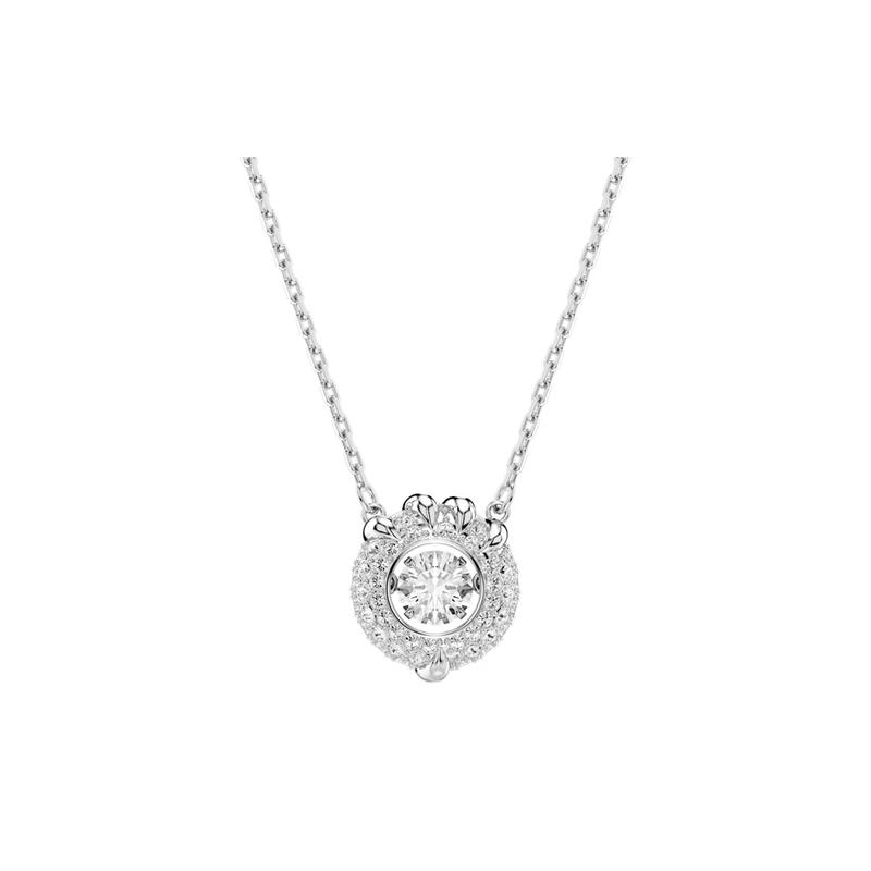 Swarovski DRAGON & PHOENIX Dragon Claw Crystal Pendant Synthetic Cubic Zirconia Necklace Women s Silver 5686320